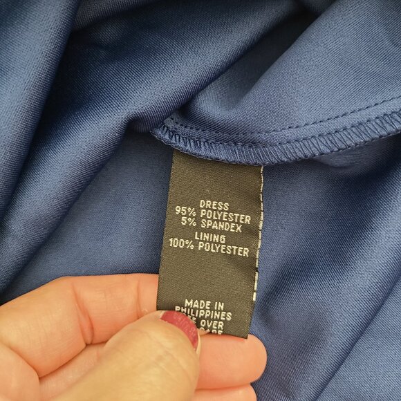 Amy Byer Girls Blue Ruffle Fit & Flare Dress with Belt Size 12 (NWT) - Picture 8 of 10